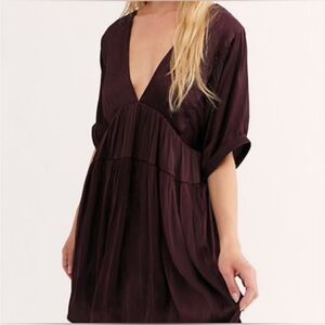 Free People Shiny Sun Up Mini Dress NWT